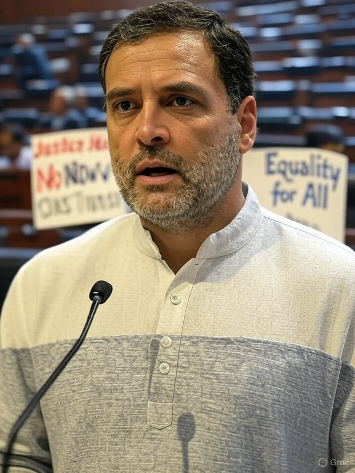 ‘నరేందర్ సరెండర్’ అనే నినాదం, నరేంద్ర మోడీ యొక్క "56 అంగుళాల ఛాతీ" ని కుదిపేస్తోంది. 2025 మేలో ఆపరేషన్ సింధూర్ సందర్భంగా భారత్-పాక్ కాల్పుల విరమణపై నరేంద్ర మోడీ ఇమేజ్ను సవాలు చేయడానికి రాహుల్ గాంధీ "నరేంద్ర, లొంగుబాటు" వంటి పదబంధాలను ఉపయోగించారు. కాల్పుల విరమణకు అంగీకరించినందుకు ప్రధాని నరేంద్ర మోడీని విమర్శించడం, 2014లో నరేంద్ర మోడీ అధికారం చేపట్టినప్పటి నుంచి కాంగ్రెస్ పార్టీ నాయకత్వంపై విమర్శలకు కేంద్ర బిందువుగా ఉండటం రాహుల్ గాంధీ 'లొంగుబాటు' అనే నినాదం.